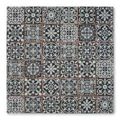 Tapestry Black Patterned Tile 7 Tapestry Black Patterned Tile -Kitchen Store 13619 b