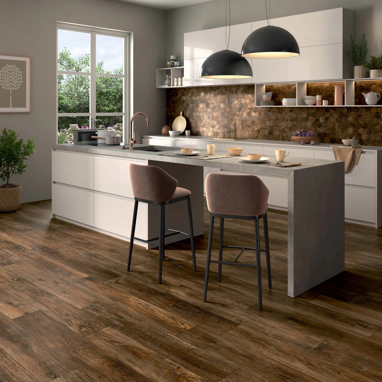 Southwell Walnut Wood Effect Tile 1 Southwell Walnut Wood Effect Tile