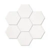 Mini Hex White Matt Hexagon Tile