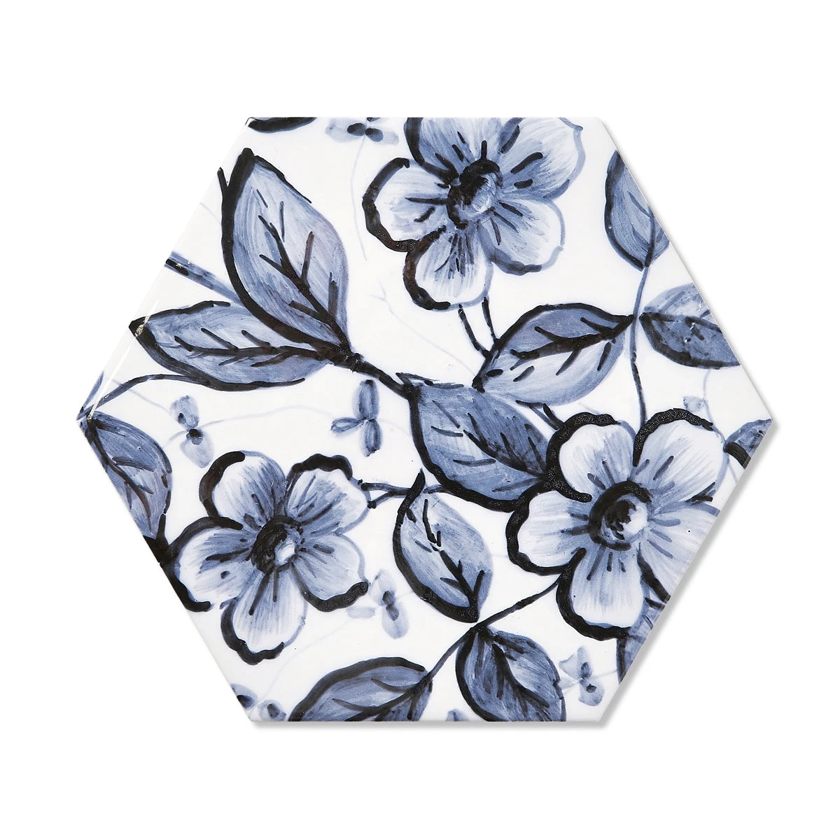 Porto Blue Hexagon Tile 4 Porto Blue Hexagon Tile - Image 4