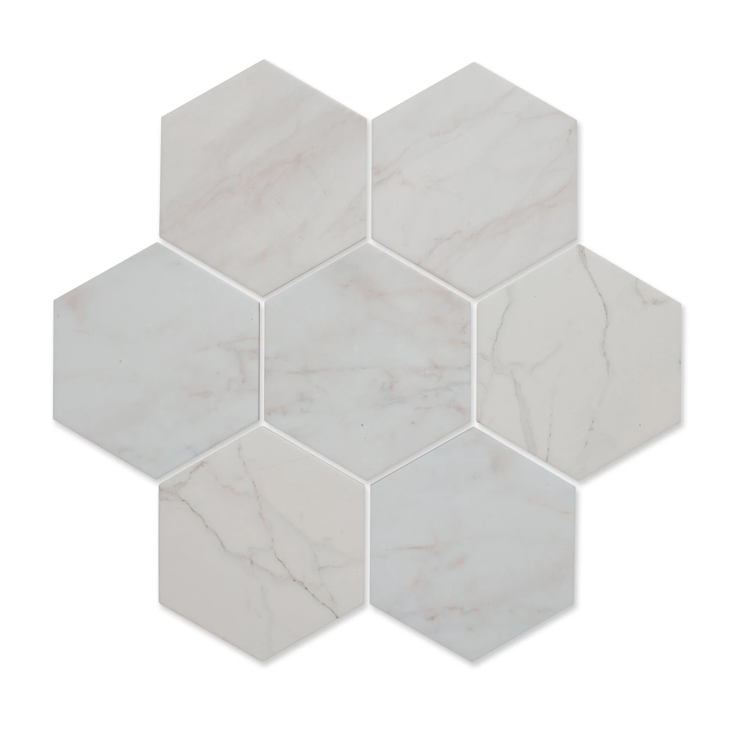 Atrium White Hex Hexagon Tile 2 Atrium White Hex Hexagon Tile - Image 2