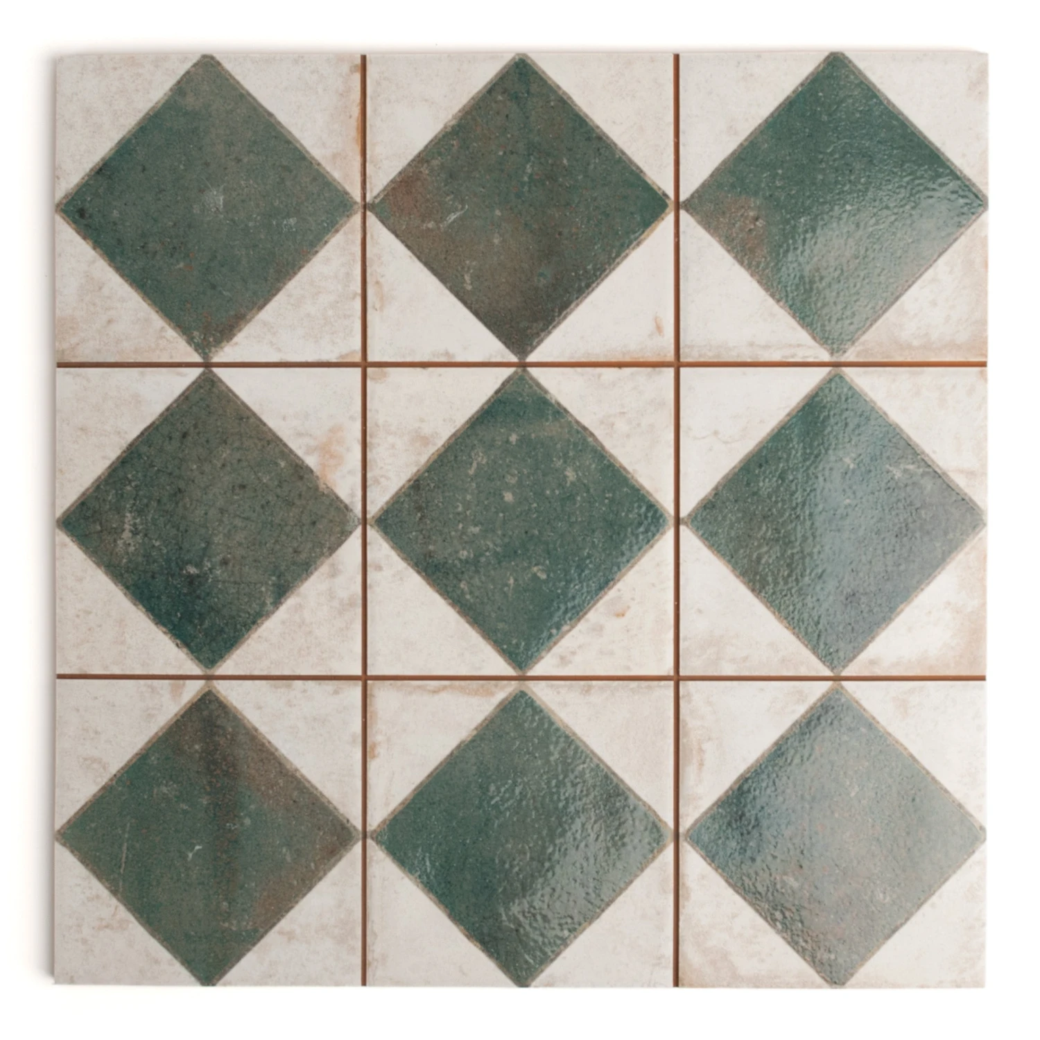 Auberge Green Patterned Tile 1 Auberge Green Patterned Tile
