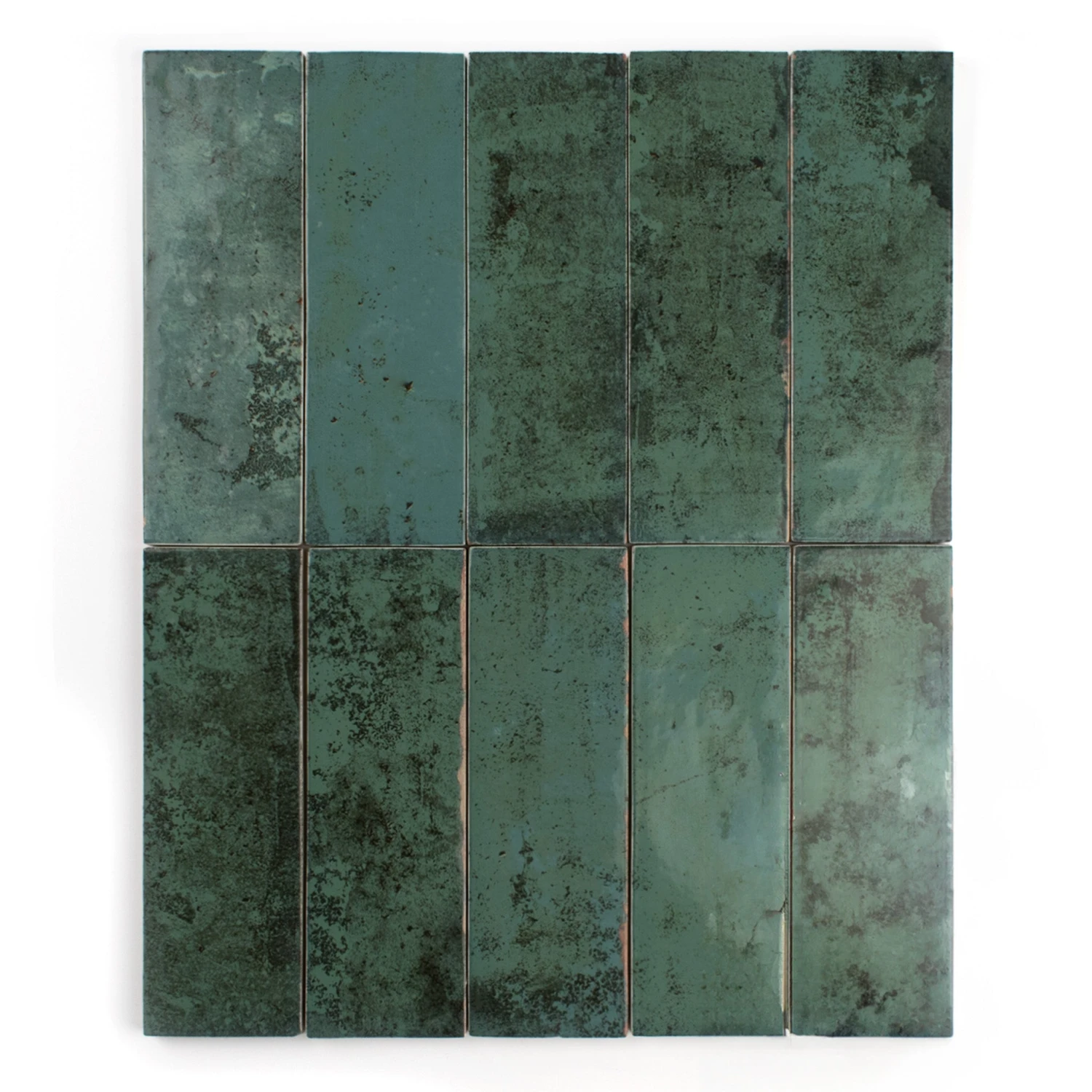 Folk Green Wall Tile 2 Folk Green Wall Tile - Image 2