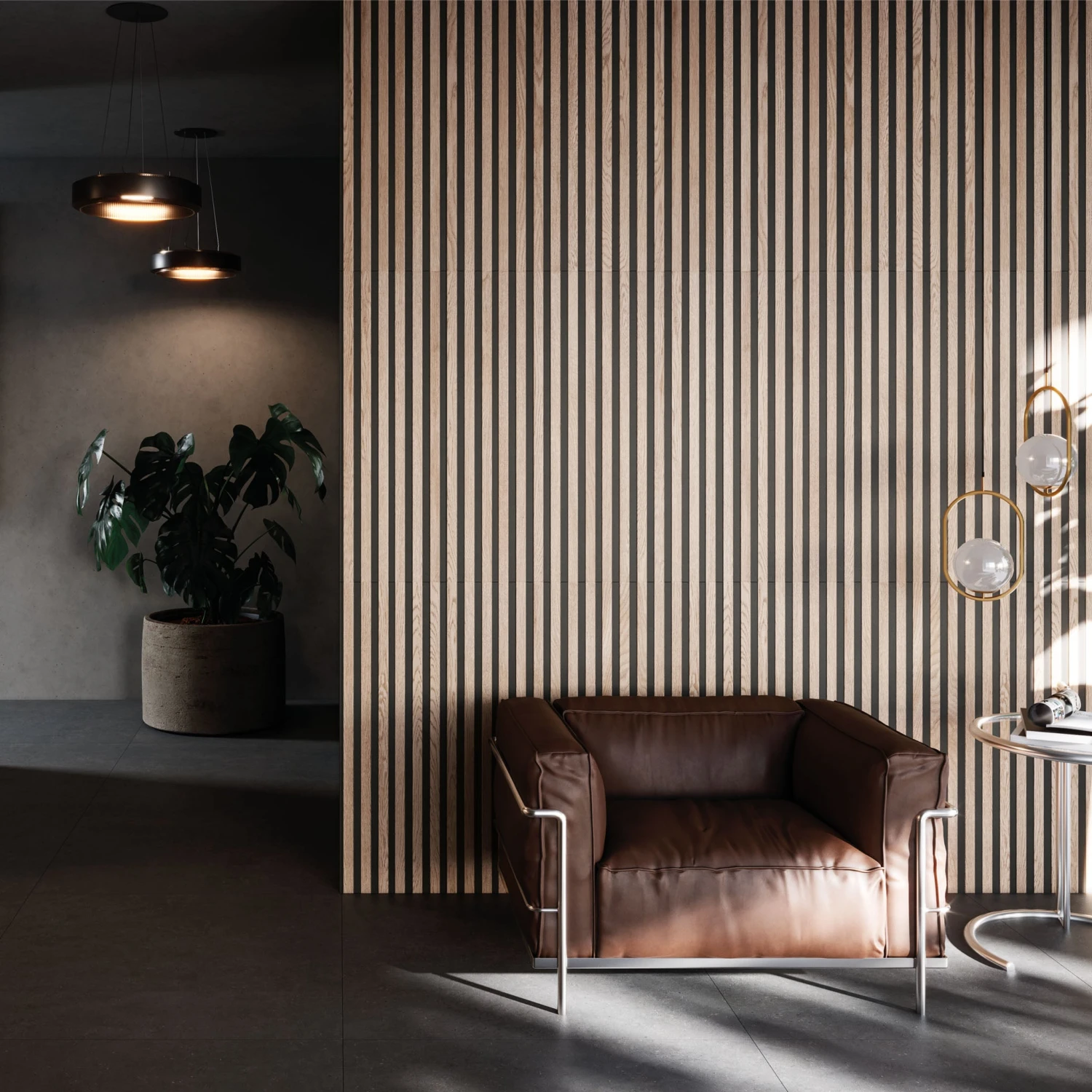 Forest Oak Slat Wood Wall Tile 3 Forest Oak Slat Wood Wall Tile - Image 3