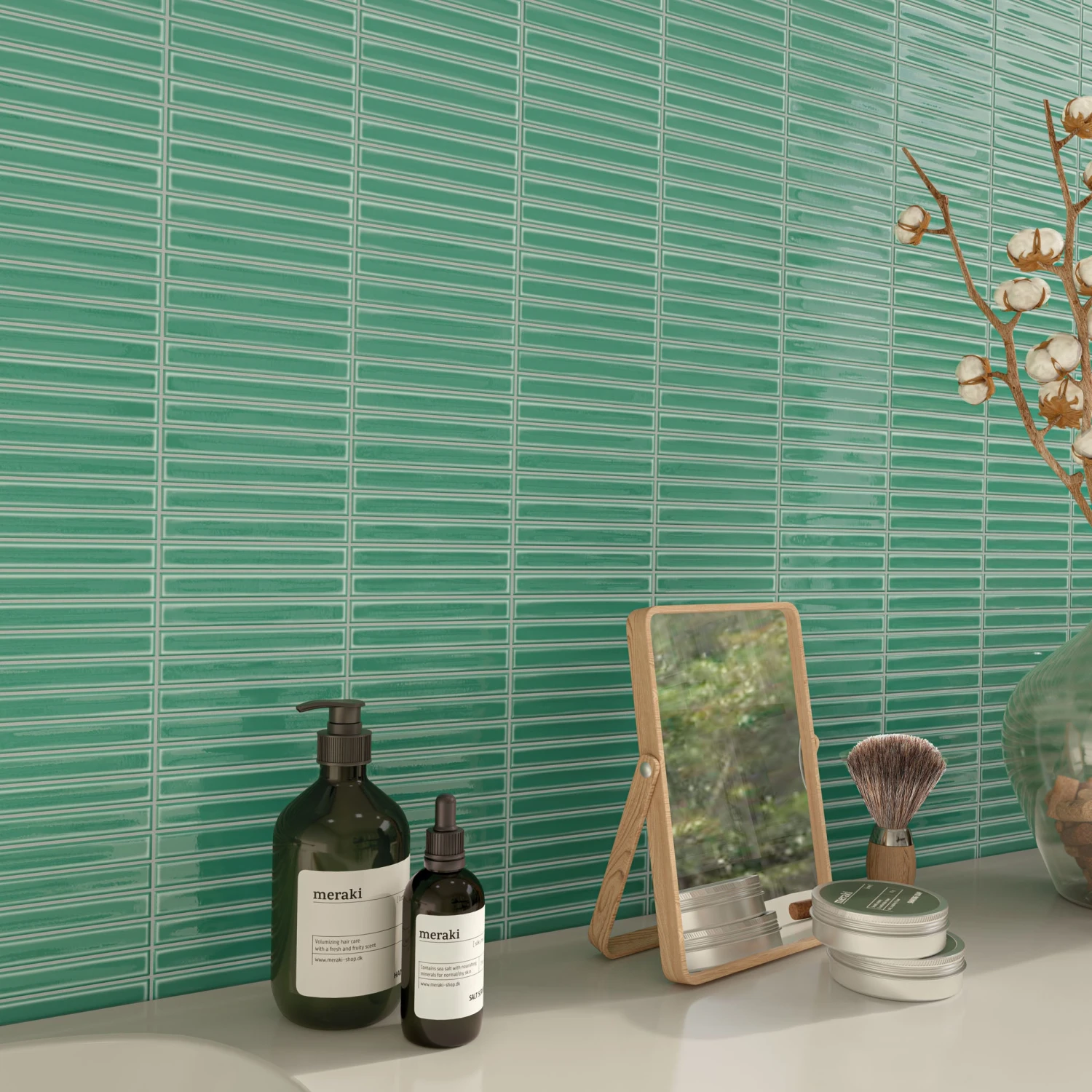 Glacé Turquoise Kit Kat Tiles 1 Glacé Turquoise Kit Kat Tiles