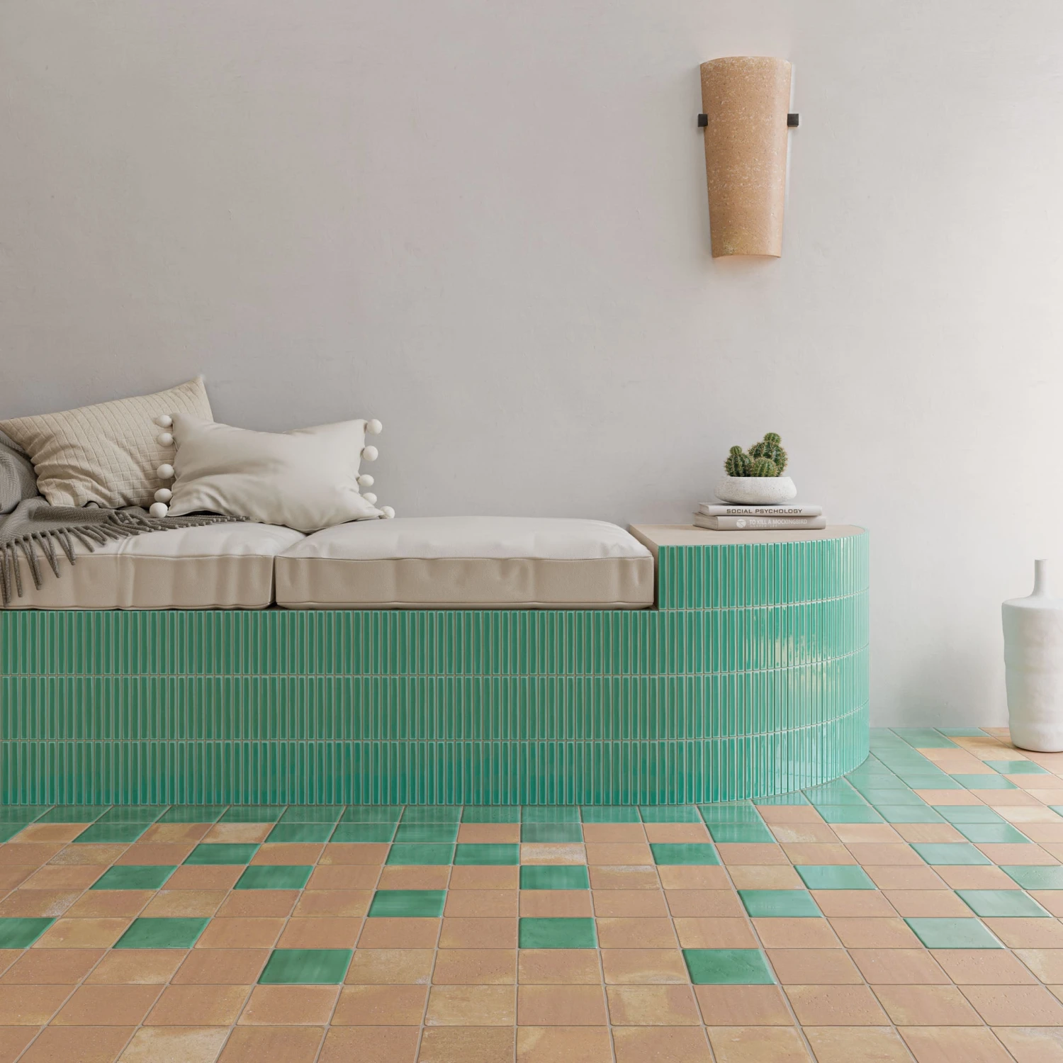 Glacé Turquoise Kit Kat Tiles 2 Glacé Turquoise Kit Kat Tiles - Image 2