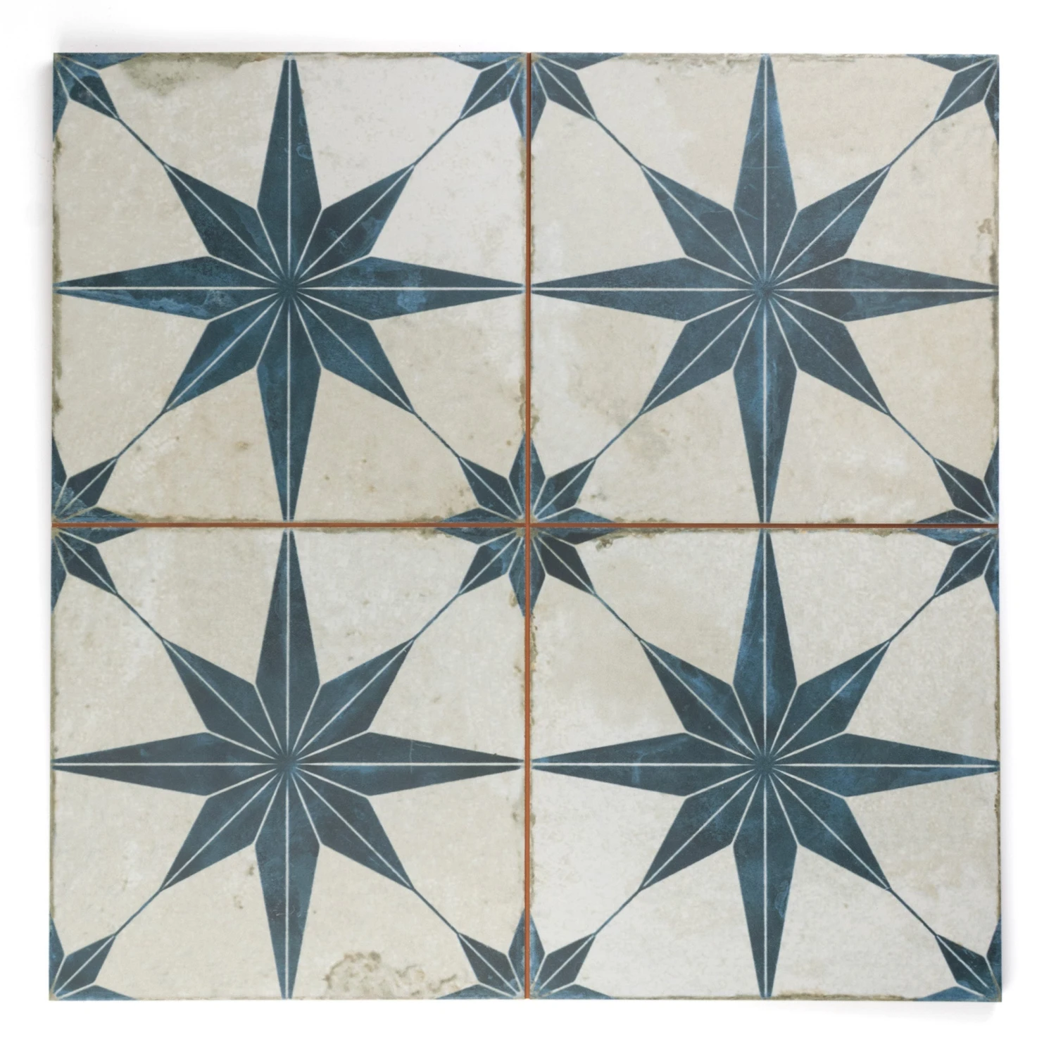 Heritage Star Blue Patterned Tile 1 Heritage Star Blue Patterned Tile