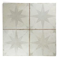 Heritage Star White Patterned Tile