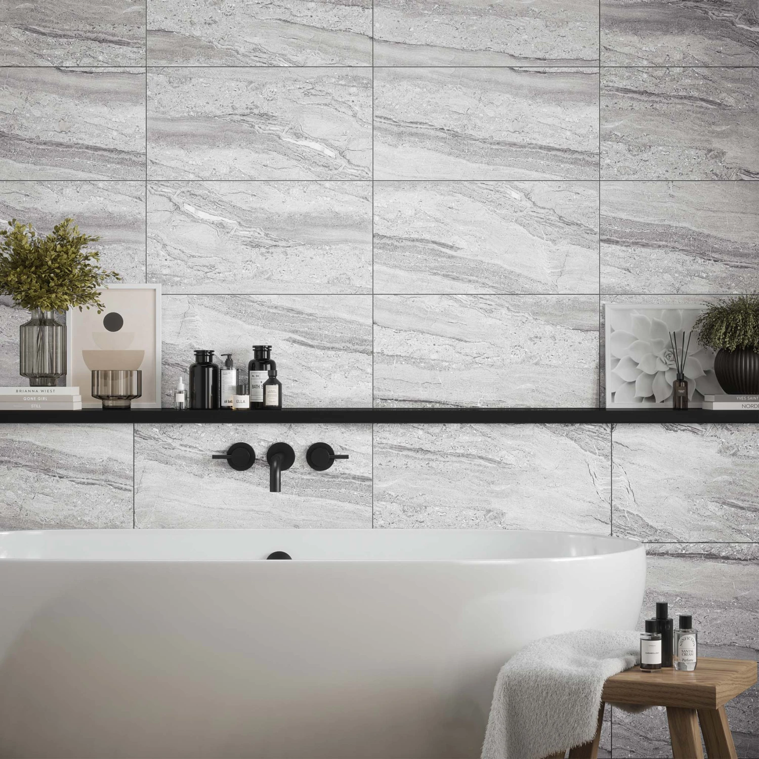 Lucia Grey Matt Wall Tile 1 Lucia Grey Matt Wall Tile