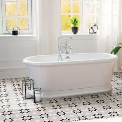 Melville Grey Patterned Tile 10 Melville Grey Patterned Tile -Kitchen Store Melville Grey 05