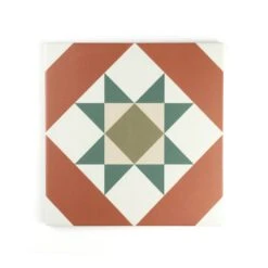 Melville Red Patterned Tile 8 Melville Red Patterned Tile -Kitchen Store Melville Red 02