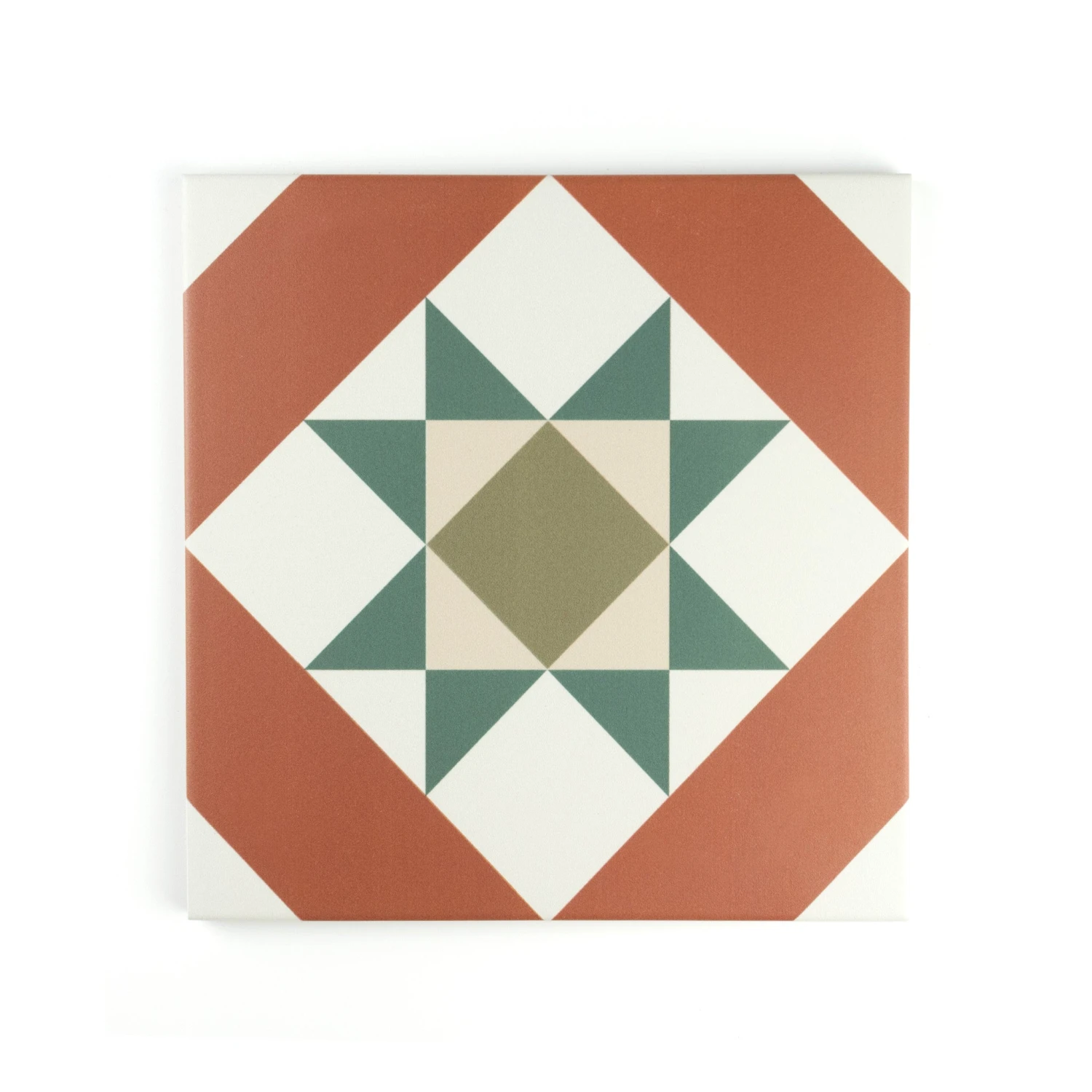Melville Red Patterned Tile 3 Melville Red Patterned Tile - Image 3