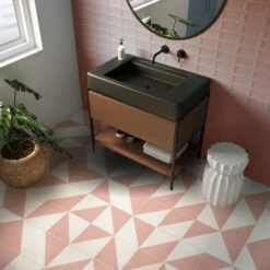 Ezra Pink Patterned Tile 11 Ezra Pink Patterned Tile -Kitchen Store Mercury 2