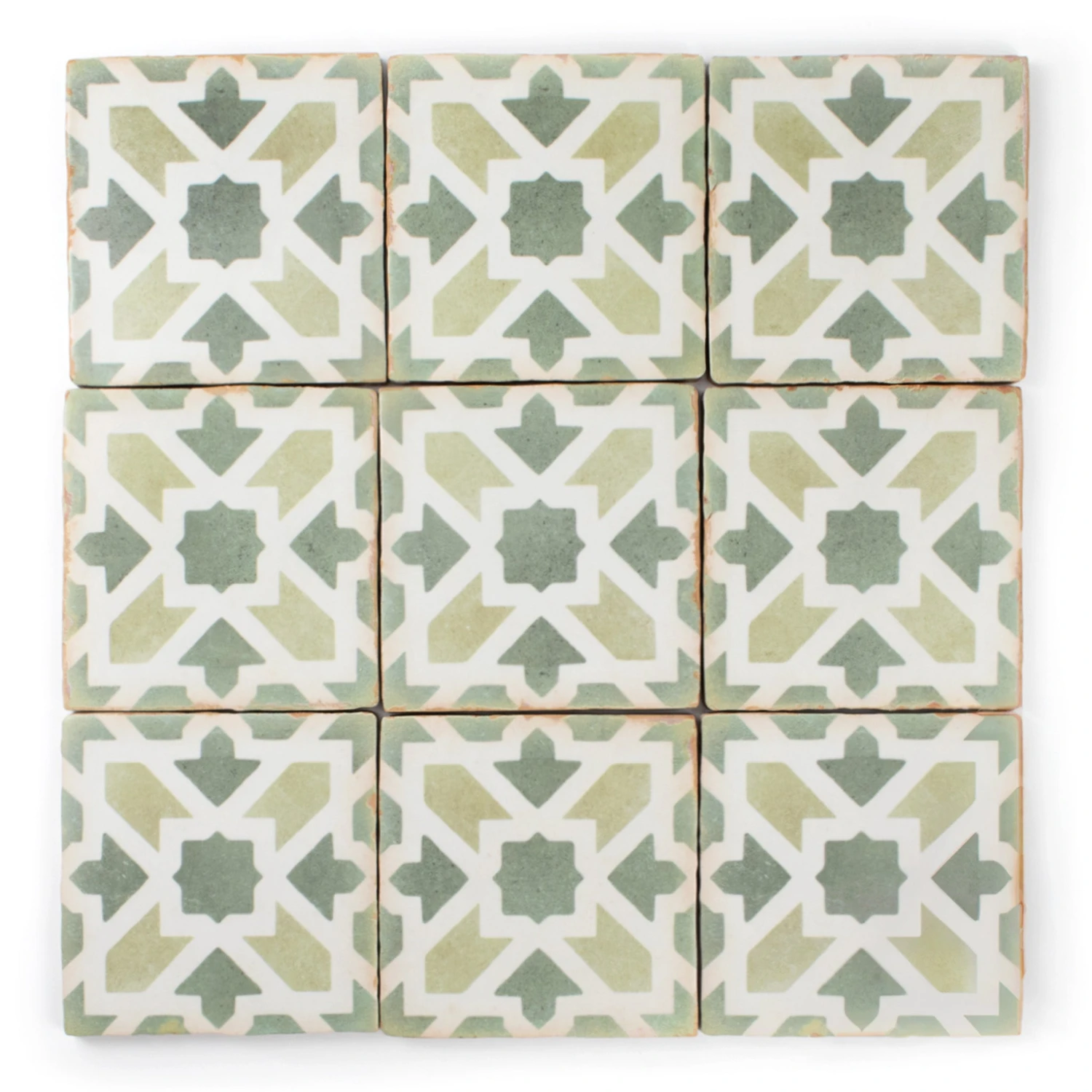 Moorish Verde Patterned Tile 1 Moorish Verde Patterned Tile