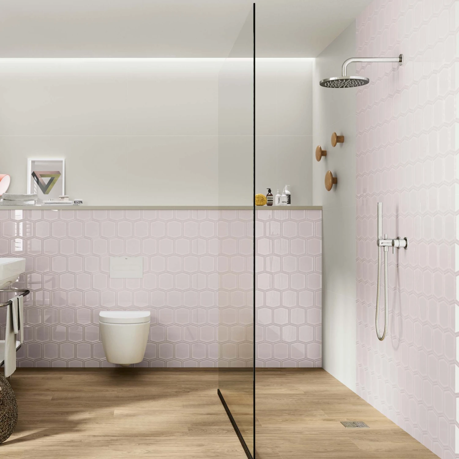 Plaza Pink Wall Tile 1 Plaza Pink Wall Tile