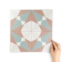 Rosetta Red Patterned Tile -Kitchen Store Rosseta Red 14