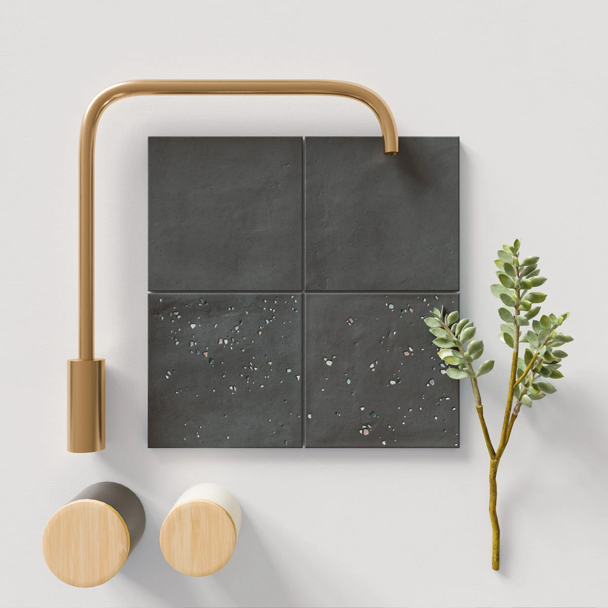 Starburst Nero Terrazzo Tile 6 Starburst Nero Terrazzo Tile - Image 6