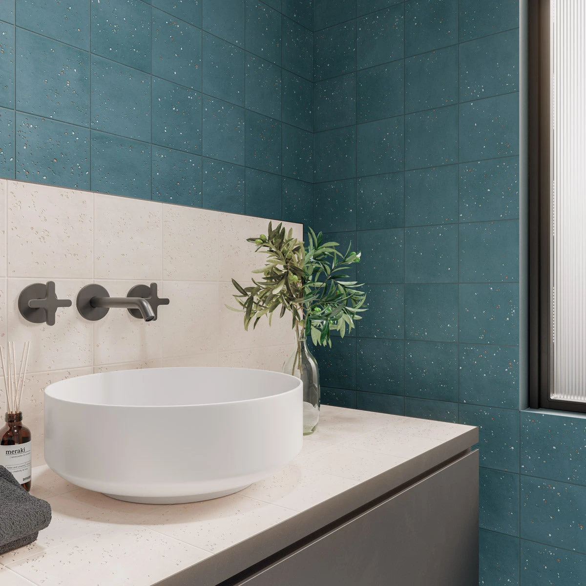 Starburst Ocean Terrazzo Tile 3 Starburst Ocean Terrazzo Tile - Image 3