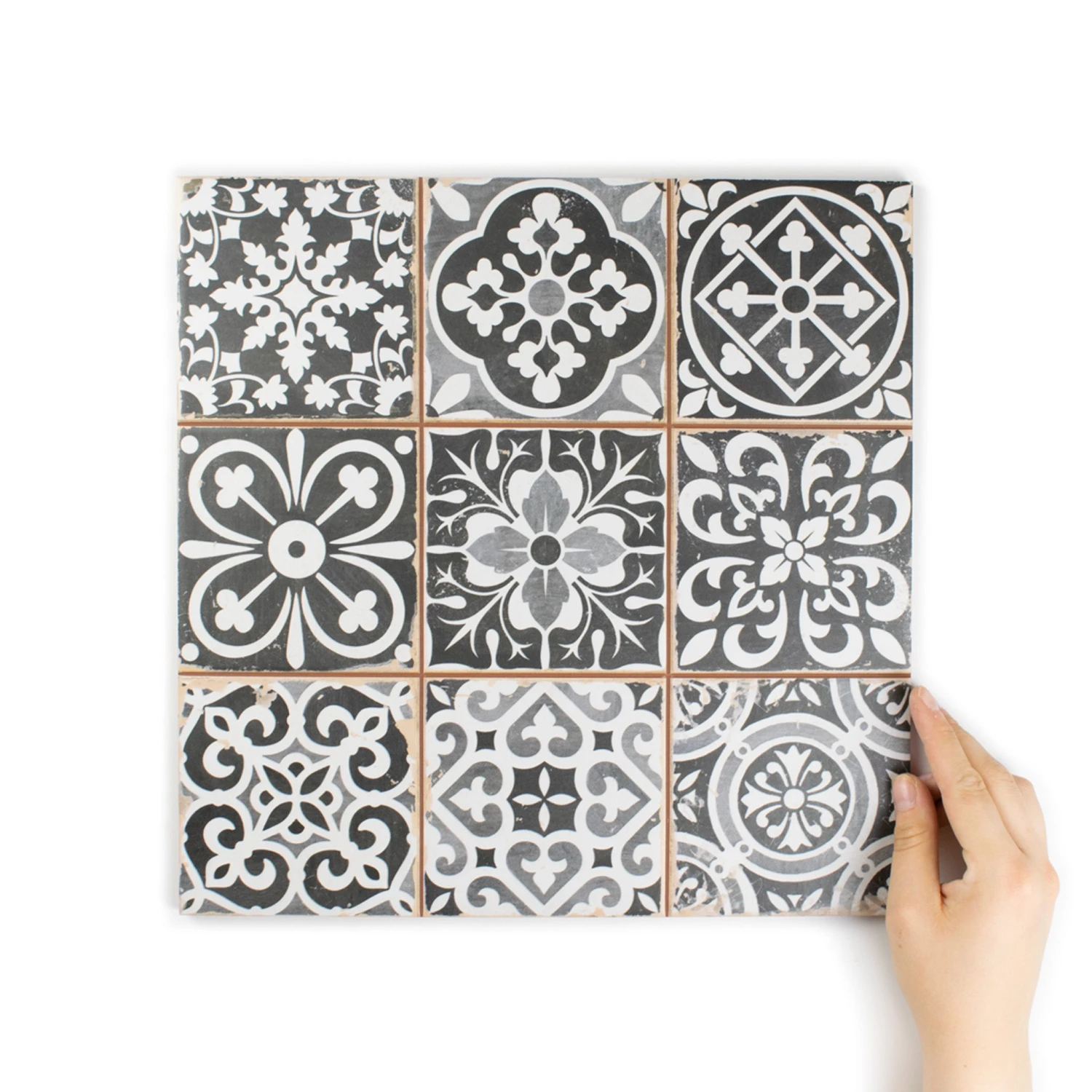 Tapestry Black Patterned Tile 4 Tapestry Black Patterned Tile - Image 4