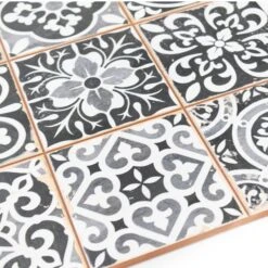 Tapestry Black Patterned Tile 9 Tapestry Black Patterned Tile -Kitchen Store Tapestry Black 07