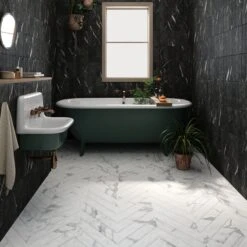 Vinci Calacatta Chevron Tiles 7 Vinci Calacatta Chevron Tiles -Kitchen Store Vinci Calacatta 03