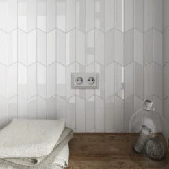 Arrows Matt White Wall Tile 12 Arrows Matt White Wall Tile -Kitchen Store arrows matt white 2