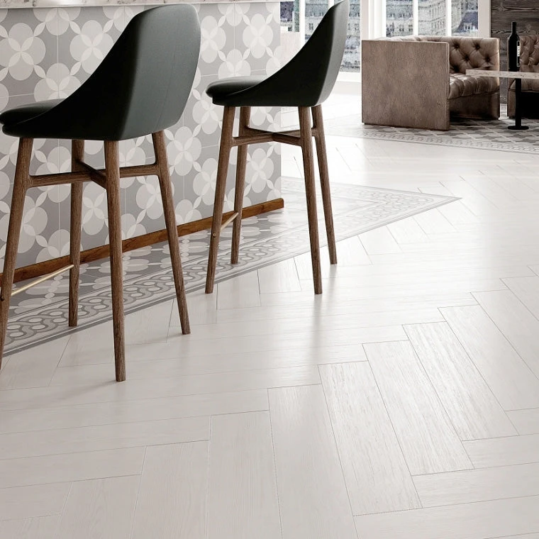 Artisan White Wood Effect Tile 1 Artisan White Wood Effect Tile