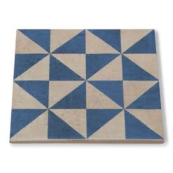 Medina Blue Triangles Patterned Tile 7 Medina Blue Triangles Patterned Tile -Kitchen Store bs bar az 04 c