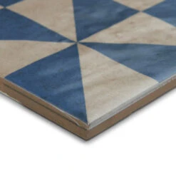 Medina Blue Triangles Patterned Tile 6 Medina Blue Triangles Patterned Tile -Kitchen Store bs bar az 04 d
