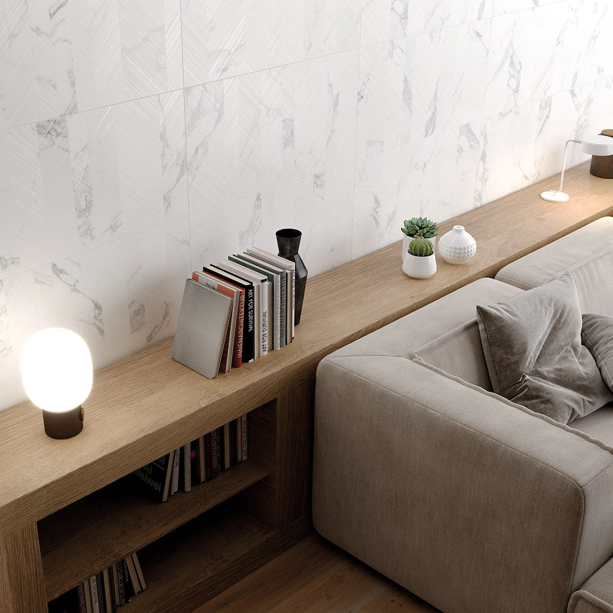 Celine White Decor Tile 4 Celine White Decor Tile - Image 4