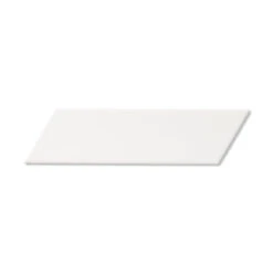 Arrows Matt White Wall Tile 10 Arrows Matt White Wall Tile -Kitchen Store chevmawh 1 2