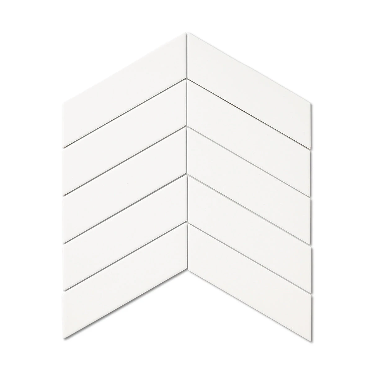 Arrows Matt White Wall Tile 2 Arrows Matt White Wall Tile - Image 2