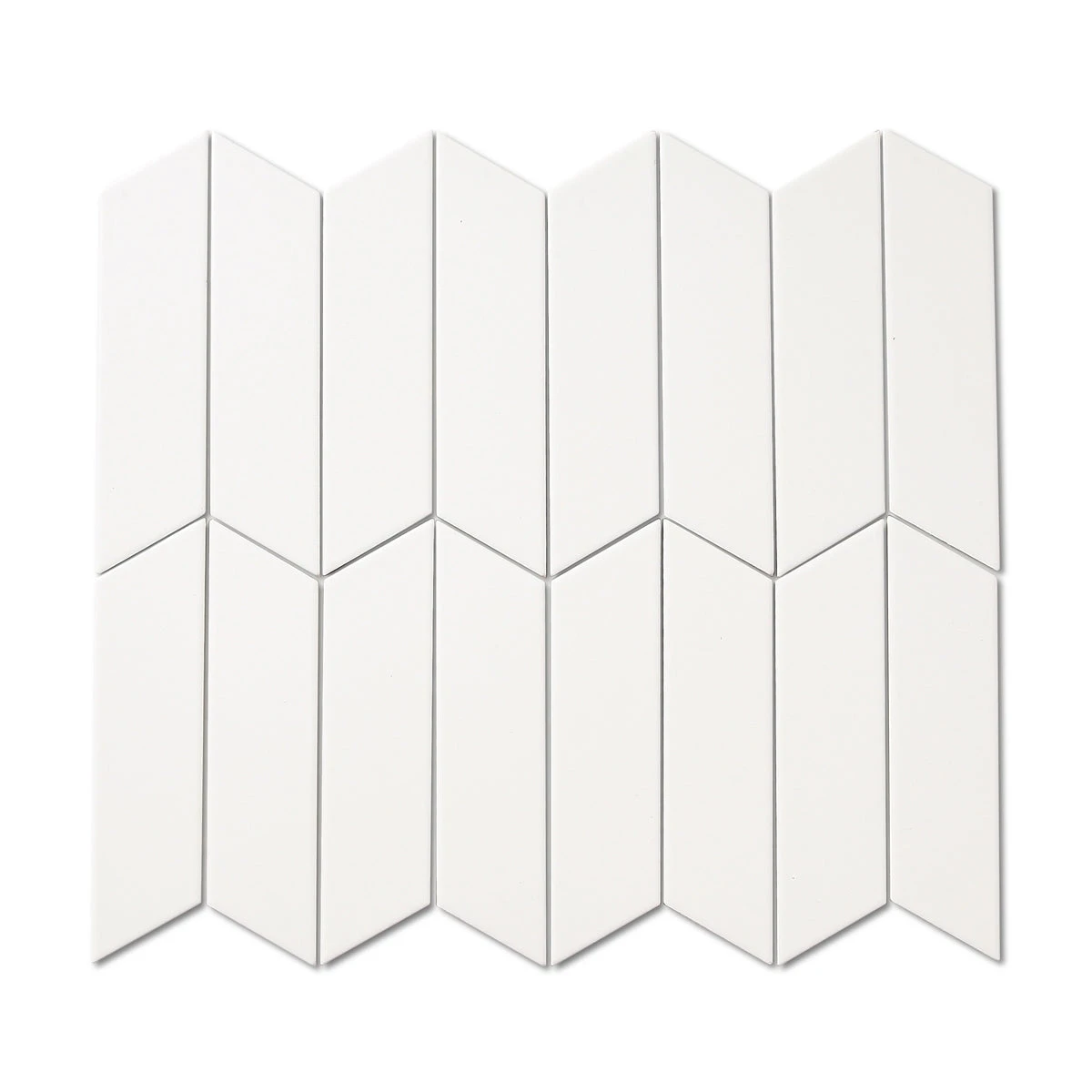 Arrows Matt White Wall Tile 3 Arrows Matt White Wall Tile - Image 3
