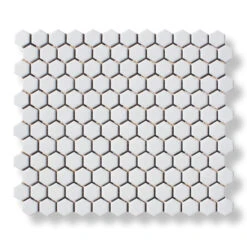 Microhex White Mosaic Tile