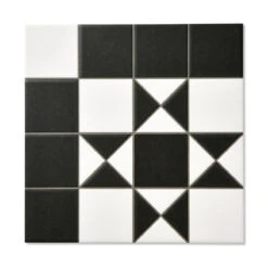 Harlow Black Patterned Tile 7 Harlow Black Patterned Tile -Kitchen Store codbribla 1