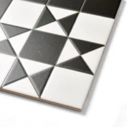 Harlow Black Patterned Tile 8 Harlow Black Patterned Tile -Kitchen Store codbribla 2