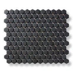 Microhex Black Mosaic Tile