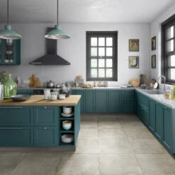 Cotswold Grey Floor Tile -Kitchen Store elios castlestone chillon cucina