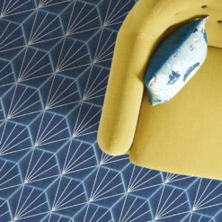 Palm Springs Blue Hexagon Tile -Kitchen Store hhpsbl