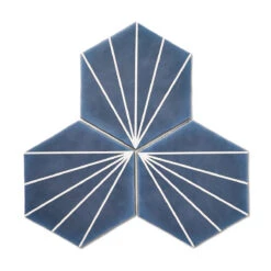 Palm Springs Blue Hexagon Tile -Kitchen Store hhpsbl 4