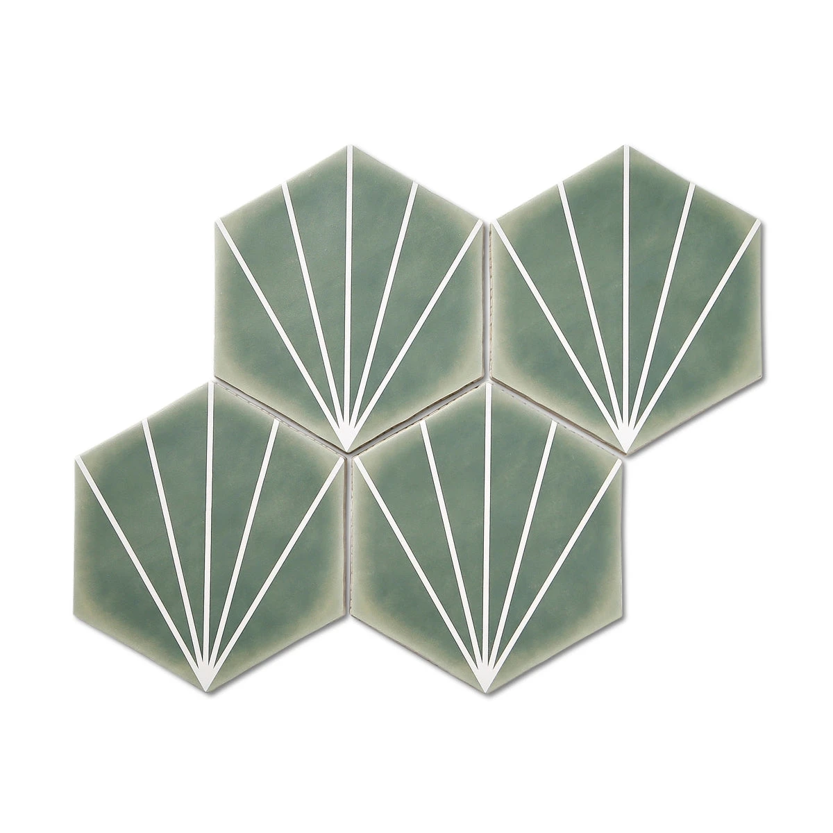 Palm Springs Green Hexagon Tile 1 Palm Springs Green Hexagon Tile