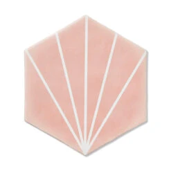 Palm Springs Pink Hexagon Tile 7 Palm Springs Pink Hexagon Tile -Kitchen Store hhpspk 1