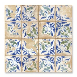 Lisbon Flora Patterned Tile 7 Lisbon Flora Patterned Tile -Kitchen Store lisbon flora2