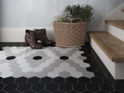 Mono White Hexagon Tile -Kitchen Store mono 1