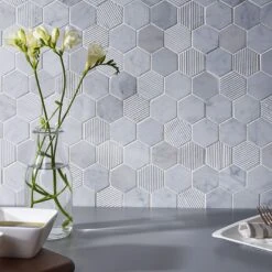 Fairmont Carrara Mosaic Tile -Kitchen Store s20115