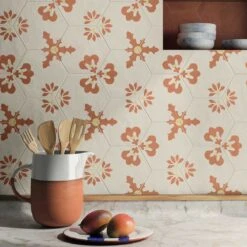 Sunset Lily Hexagon Tile