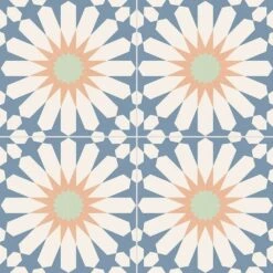 Tropez Blue Patterned Tile