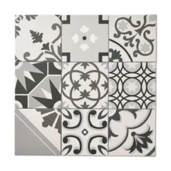 Saigon Dark Patterned Tile -Kitchen Store wm lum tac bla 3